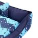 Cama Pet Média Pop 60cm x 60cm x 20cm Turquesa Com Almofada Decorativa