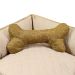 Cama Pet Médio Impermeável 60cm x 60cm x 20cm Avelã Escuro Com Almofada Decorativa