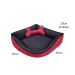 Cama Pet Médio Impermeável 60cm x 60cm x 20cm Vermelha Com Almofada Decorativa