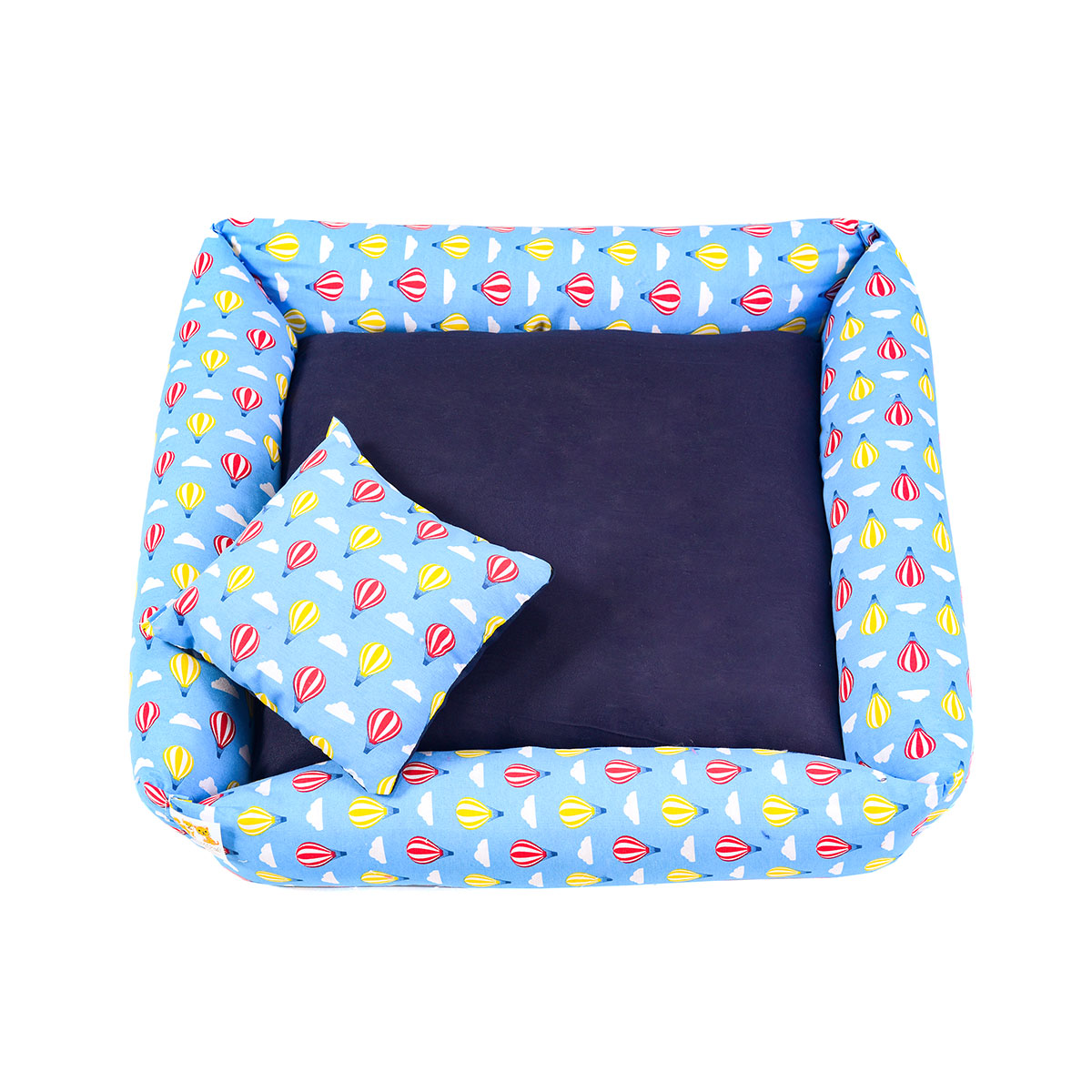 Cama Pet Médio Simples Top 50cm x 50cm x 15cm Balão Com Almofada Decorativa
