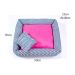 Cama Pet Médio Simples Top 50cm x 50cm x 15cm Criative Pink Com Almofada Decorativa