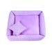 Cama Pet Médio Simples Top 50cm x 50cm x 15cm Mila Com Almofada Decorativa
