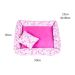 Cama Pet Médio Simples Top 50cm x 50cm x 15cm Unirosa Com Almofada Decorativa