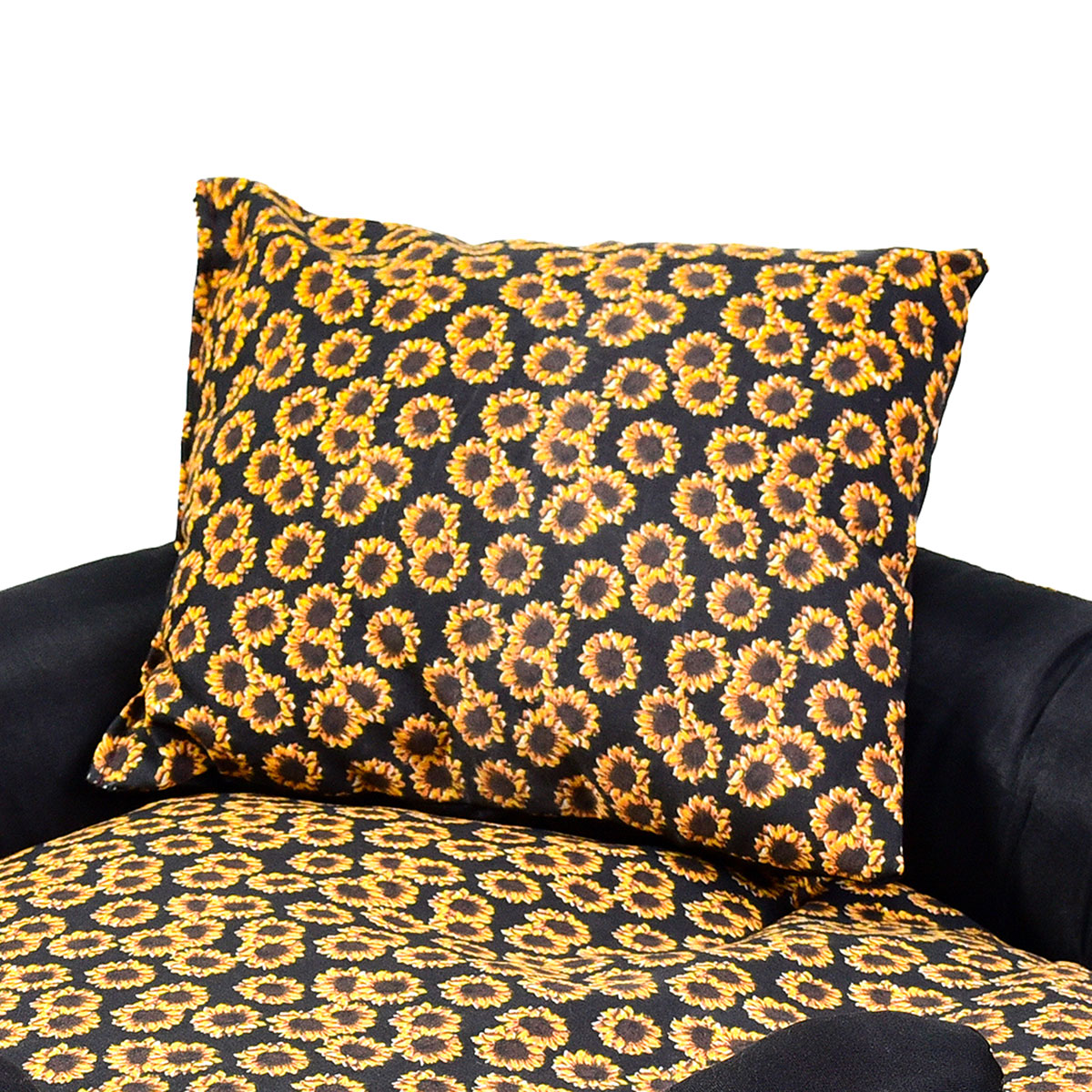 Cama Pet Pequena 40cm x 40cm x 15cm Girassol Com Almofadas Decorativa