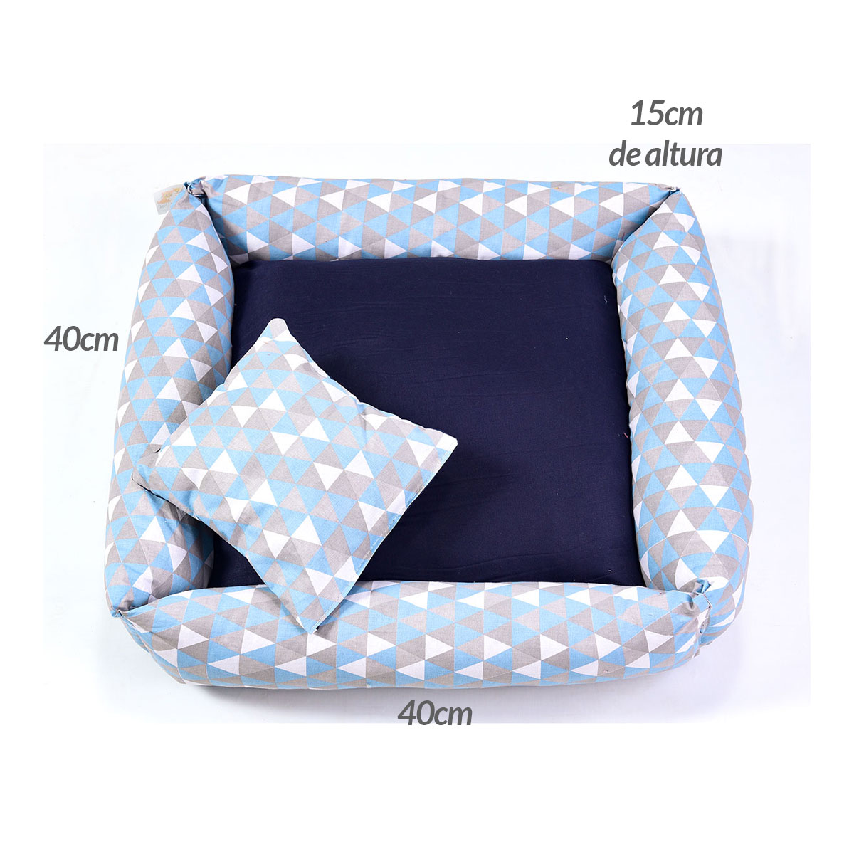 Cama Pet Pequena Simples Top 40cm x 40cm x 15cm Luck Com Almofada Decorativa