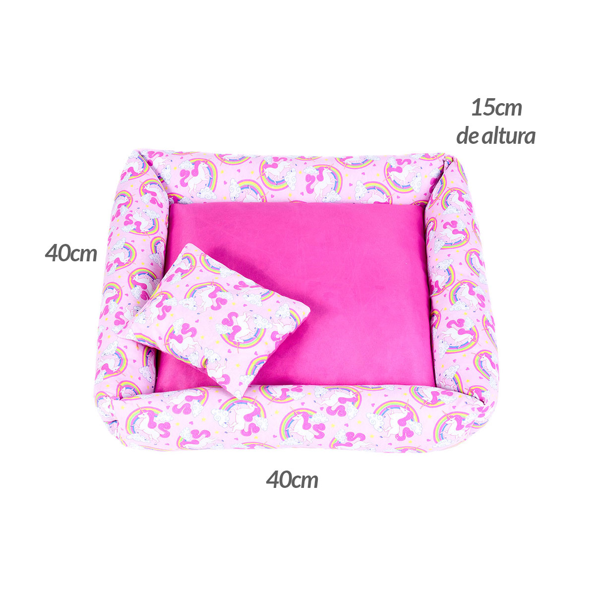 Cama Pet Pequena Simples Top 40cm x 40cm x 15cm Unirosa Com Almofada Decorativa