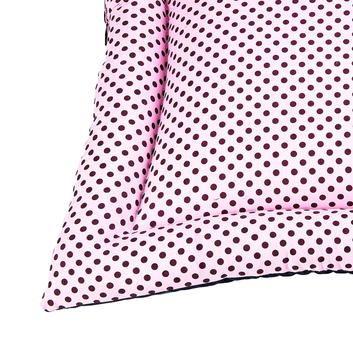 Cama de Pet Médio 50cm x 50cm Rosa com Almofadinha + Colchonete Pet 90cm x 70cm