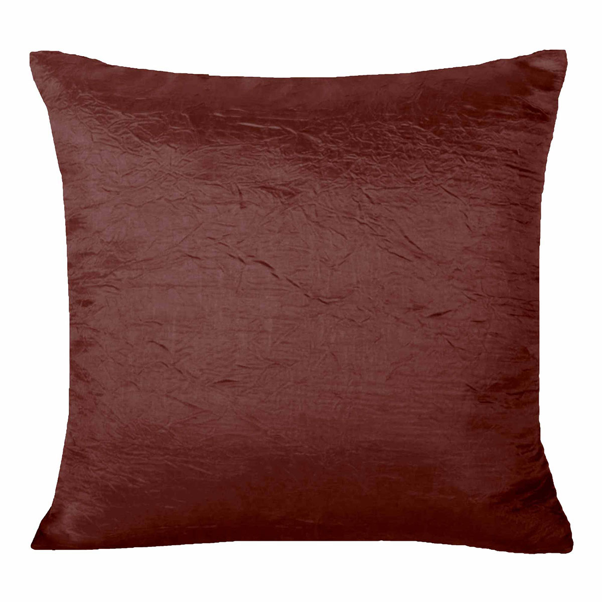 Capa de Almofada Cetim Amassadinho Tabaco 45cm x 45cm poliéster