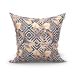 Capa para Almofada Grande Decorativa Estampada Marrom 60cm x 60cm 3 Unidades com zíper