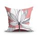 Capa para Almofada Rosê Decorativa 45cm x 45cm com Zíper Tecido Microfibra