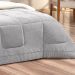 Coberdrom Dupla Face Casal Queen Sherpa / Soft 2,50m x 2,40m Cinza
