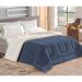 Coberdrom Sherpa Pele de Carneiro Queen Dupla Face Sherpa / Soft Azul Marinho + Jogo de Cama - 4 Peças