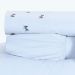 Cobre Leito Bordado King Size Branco Micro Percal Peletizado 400 Fios + Jogo de Cama - 7 Peças