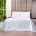 Cobre Leito Branco King Size Dupla Face Matelado 3 peças