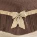 Cobre Leito Casal Colcha Tabaco 3 Peças 2,60m x 2,40m com Laço Decorativo