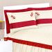 Cobre Leito Casal Palha 3 Peças 2,60m x 2,40m com Laço Decorativo