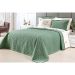 Cobre Leito Clássico King Size Verde Micro Percal Peletizado 200 Fios + Jogo de Cama - 7 Peças