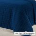 Cobre Leito Clássico Queen Azul Marinho 200 Fios 100% Algodão 3 Peças 2,60m x 2,40m