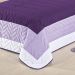 Cobre Leito Infantil Menina Roxo Matelado Bordado 2 Peças