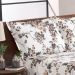 Cobre Leito King Mariah Floral Tabaco 3 Peças 
