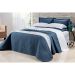 Cobre Leito King Size 400 Fios Egípcio 100% Algodão Azul + Jogo de Cama - 7 Peças