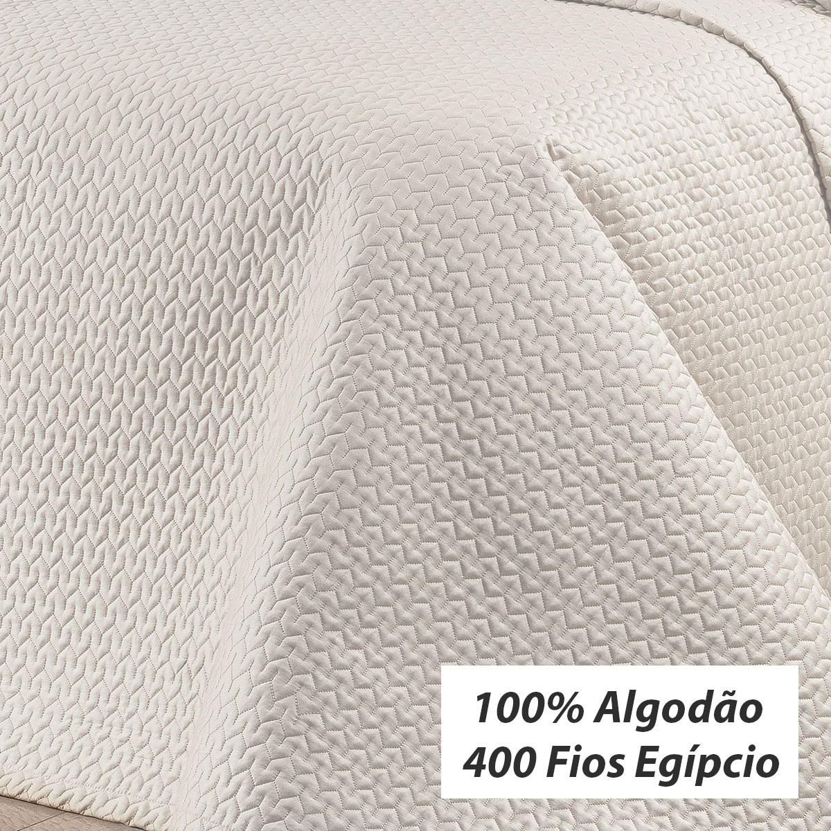 Cobre Leito King Size 400 Fios Egípcio 100% Algodão Palha + Jogo de Cama - 7 Peças