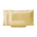Cobre Leito King Size Amarelo 100% Algodão + Jogo de Lençol King 100% Algodão 200 Fios - 7 Peças