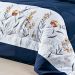 Cobre Leito King Size Azul Marinho Micropercal 200 Fios 3 Peças