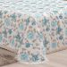 Cobre Leito Mariah King Floral Azul 3 Peças 