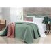 Cobre Leito Queen 400 Fios Egípcio 100% Algodão Verde + Jogo de Cama - 7 Peças