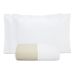 Cobre Leito Queen Dupla Face Branco + Jogo de Cama 100% Algodão - 7 Peças