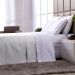 Cobre Leito Queen Dupla Face Branco + Jogo de Cama 100% Algodão - 7 Peças