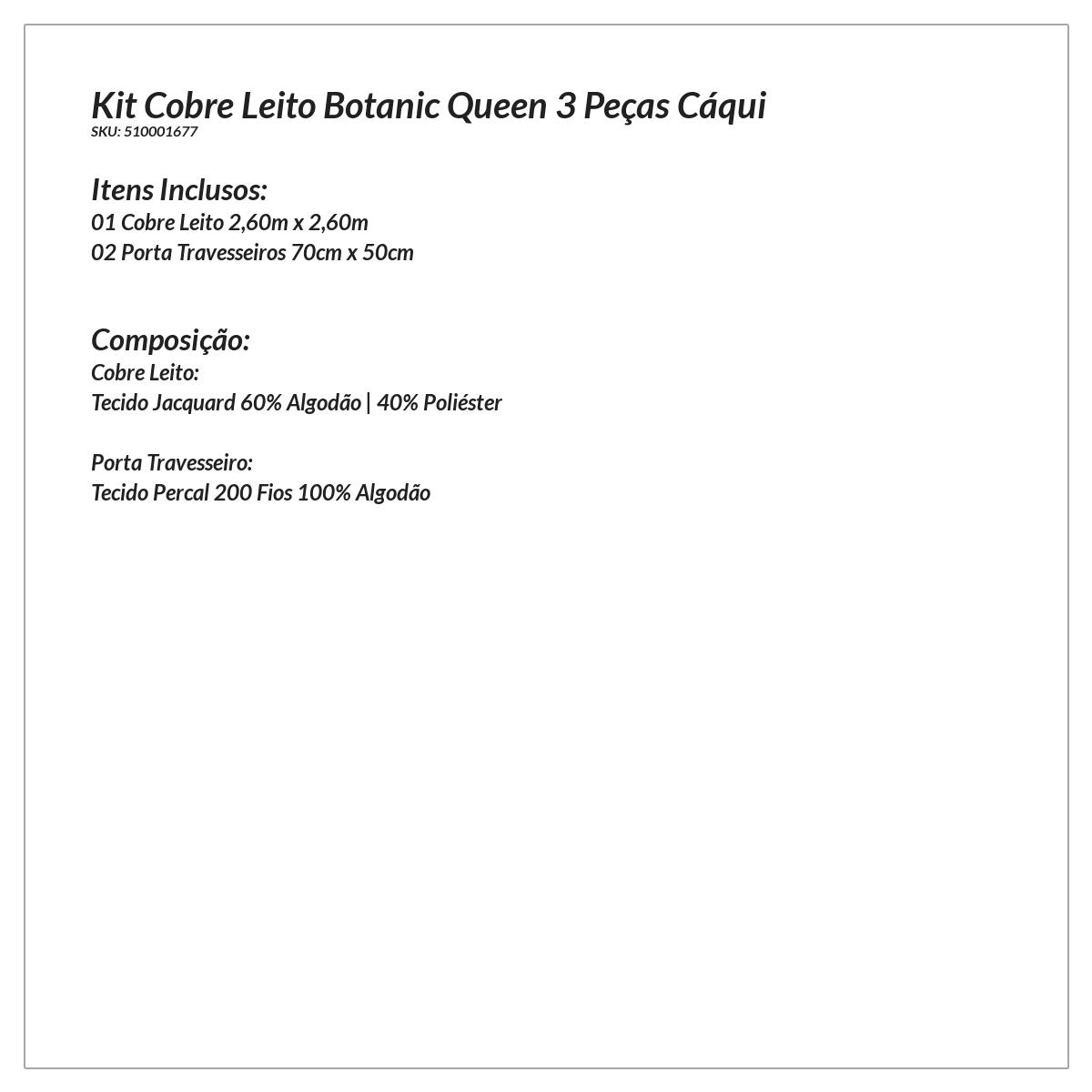 Cobre Leito Queen Floral Estampada 3 Peças com 2 Porta Travesseiros