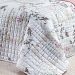 Cobre Leito Queen Passarinho Estampado 200 Fios 100% Algodão + Jogo de Cama - 7 Peças