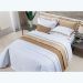 Cobre Leito Queen Size Branco 400 Fios Egípcio 100% Algodão 3 Peças 2,60m x 2,40m