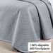 Cobre Leito Queen Size Cinza 100% Algodão 400 Fios Egípcio 3 Peças