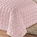 Cobre Leito Queen Size Rosê Clássico Matelado 3 Peças Dupla Face