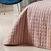 Cobre Leito Urban Super King Salmão Listrado Micro Percal Peletizado 200 Fios + Jogo de Cama - 7 Peças