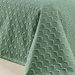 Cobre Leito Verde Queen Size Micro Percal Peletizado 200 Fios 3 Peças Com Porta Travesseiro