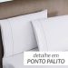 Colcha Branca King Bouti Dupla Face Matelada Ultrassônico + Jogo de Cama Ponto Palito - 7 Peças