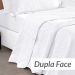 Colcha Branca King Bouti Dupla Face Matelada Ultrassônico + Jogo de Cama Ponto Palito - 7 Peças