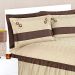 Colcha Cáqui Casal 3 Peças 2,60m x 2,40m com Laço Decorativo