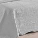 Colcha Cinza King Bouti Dupla Face Matelada Ultrassônico + Jogo de Cama Ponto Palito - 7 Peças