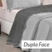 Colcha Cinza King Bouti Dupla Face Matelada Ultrassônico 3 Peças