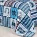 Colcha Infantil Menino Azul 200 Fios Micro Percal 3 Peças 2,50m x 1,90m