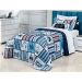 Colcha Infantil Menino Azul 200 Fios Micro Percal 3 Peças 2,50m x 1,90m