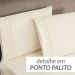 Colcha King Cáqui Bouti Dupla Face Matelada Ultrassônico + Jogo de Cama Ponto Palito - 7 Peças