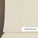 Colcha King Cáqui Bouti Dupla Face Matelada Ultrassônico + Jogo de Cama Ponto Palito - 7 Peças