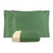 Colcha King Size Verde Dupla Face Matelado 3 peças com Porta Travesseiros