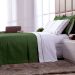 Colcha King Size Verde Dupla Face Matelado 3 peças com Porta Travesseiros